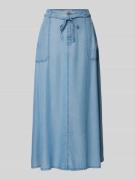 Midi-rok in denimlook