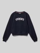 Sweatshirt met labelstitching, model 'VARSITY'