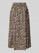 Midirok met dierenprint, model 'Akane'