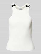 Tanktop met strikdetails, model 'MAYA'