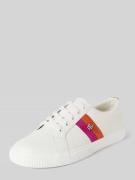 Leren sneakers met labelapplicatie, model 'JANSON II'