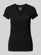 T-shirt met labelpatch