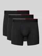 Boxershort met elastische band met label in een set van 3 stuks