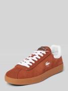 Leren sneakers met labeldetail, model 'BASESHOT'