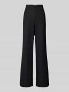 Wide leg stoffen broek met elastische band, model 'ANAIS'