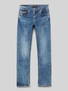 Jeans met labeldetail