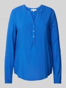 Blouse met lange mouwen en serafinohals