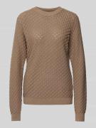 Gebreide pullover met ronde hals, model 'Dodo-Pu-Diamo'