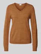 Gebreide pullover met V-hals