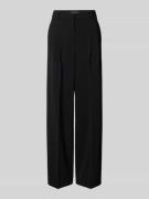 Wide leg stoffen broek met achterzakken