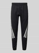 Regular fit sweatpants met labeltypische strepen