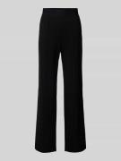 Regular fit stoffen broek met vaste persplooien