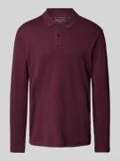 Regular fit poloshirt met lange mouwen