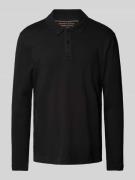 Regular fit poloshirt met lange mouwen