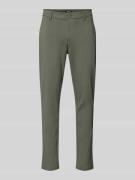 Tapered fit stoffen broek met achterzakken, model 'MARK'