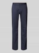 Slim fit chino met achterzakken