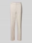 Stoffen slim fit broek met structuurpatroon