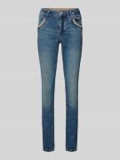 Skinny fit jeans met applicaties, model 'Naomi'