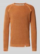 Gebreide pullover met labeldetails