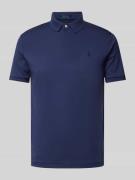 Poloshirt met geribde mouwboorden