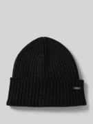 Beanie met labeldetail