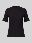 T-shirt met opstaande kraag