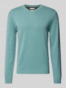 Regular fit gebreide pullover met V-hals