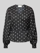 Blouseshirt met V-hals, model 'Merry'