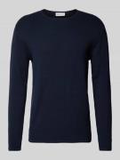 Regular fit pullover met structuurmotief