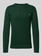 Gebreide pullover met ronde hals