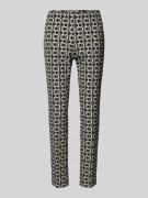 Skinny fit stoffen broek met paspelzakken aan de achterkant, model 'Ze...