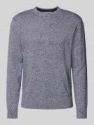 Regular fit gebreide pullover met ronde hals