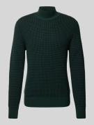 Gebreide pullover met ribboorden