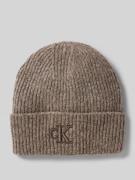 Beanie met labelstitching, model 'THICK'