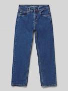 Wide leg jeans met Franse steekzakken, model 'Ilyano'