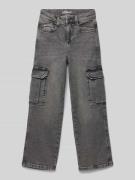 Comfort fit baggy jeans met cargozakken