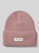 Beanie met labelpatch