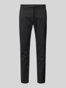 Tapered fit chino met riemlussen