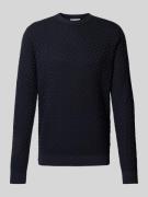 Gebreide pullover met structuurmotief, model 'KALLE'