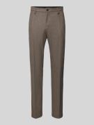 Slim fit pantalon met persplooien, model 'Genius'