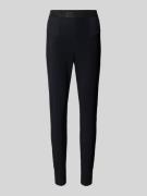 Slim fit stoffen broek met elastische band