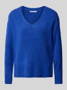 Relaxed fit gebreide pullover met V-hals