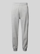 Relaxed fit sweatpants met labeldetail