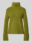 Gebreide pullover met opstaande kraag, model 'SIA'