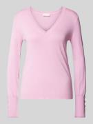 Gebreide pullover met V-hals