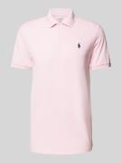 Tailored fit poloshirt met logostitching