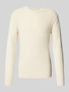 Gebreide pullover met ronde hals, model 'lagoon'