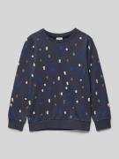 Sweatshirt met ribboorden, model 'NENNO'