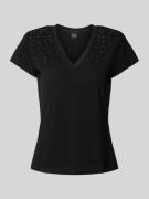 T-shirt met strass-steentjes, model 'Ecrys'