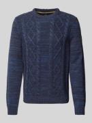 Gebreide pullover met ribboorden